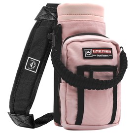 NATURE PIONEOR Water Bottle Holder with Strap 25 oz Insulated Water Bottle Carrier Sling Sleeve for Hiking,Outdoor Camping,Gym