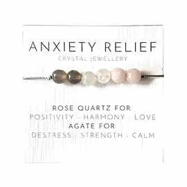 Armband Rosenquarz Anxiety Edelstein m