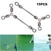 3 Way Fishing Swivels Fishing Line for Hook Swivels Connector