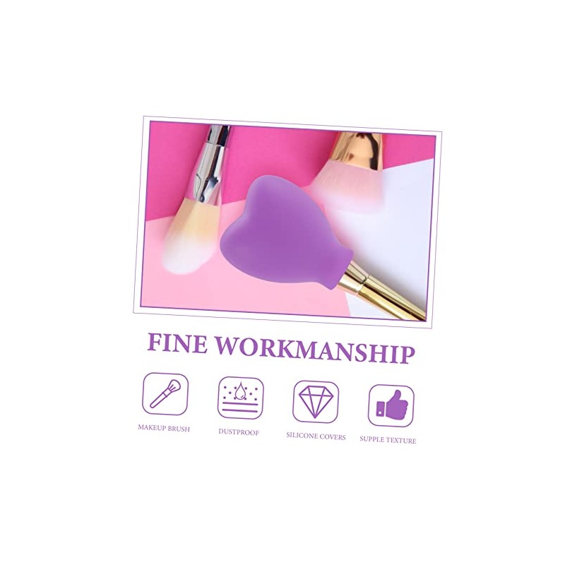 6 Piezas Estuche Para Brochas De Maquillaje De Silicona Fundas