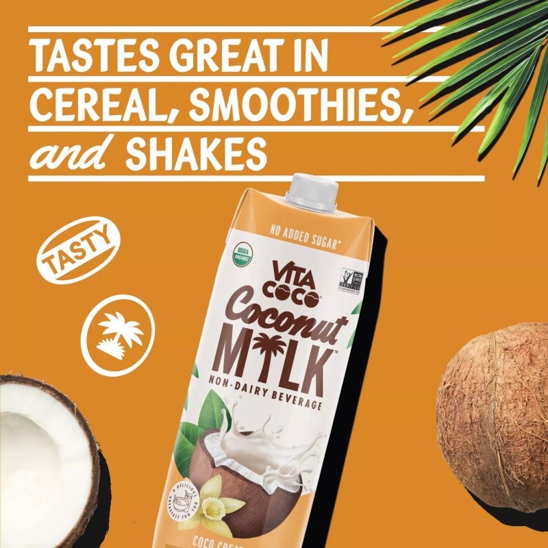 Vita Coco Coconut Milk Non Dairy Beverage Pack of 6