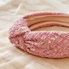 Bowbear Trendy Top Knotted Wide Headbands, Classic Pink