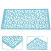 Angoily 1 Sheet Washable Silk Screen Stencil for Clay Crafting