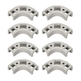 8Pcs Flow Bend Clip 90-Degree 1/4 Conduit Elbow for 1/4" RO Tubing PE Pipe Water Tube Accessories, Easy to Install