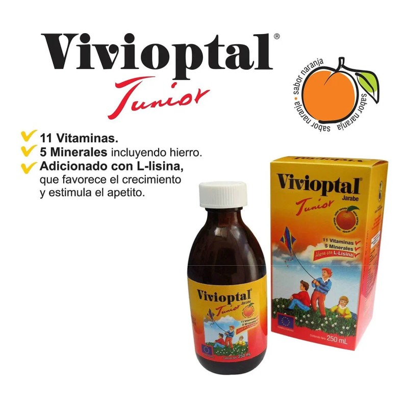 Vivioptal Júnior ® Jarabe, Vitaminas Y Minerales Para Niños