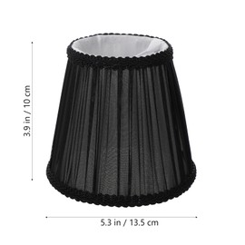 Holibanna Black Lamp Shade Clamped Bubble Fabric Lampshade Replacement Lamp for Table Chandelier Wall Lamp