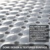 TEESHLY Non-Slip Extra Large Bath Mat with Drain Holes