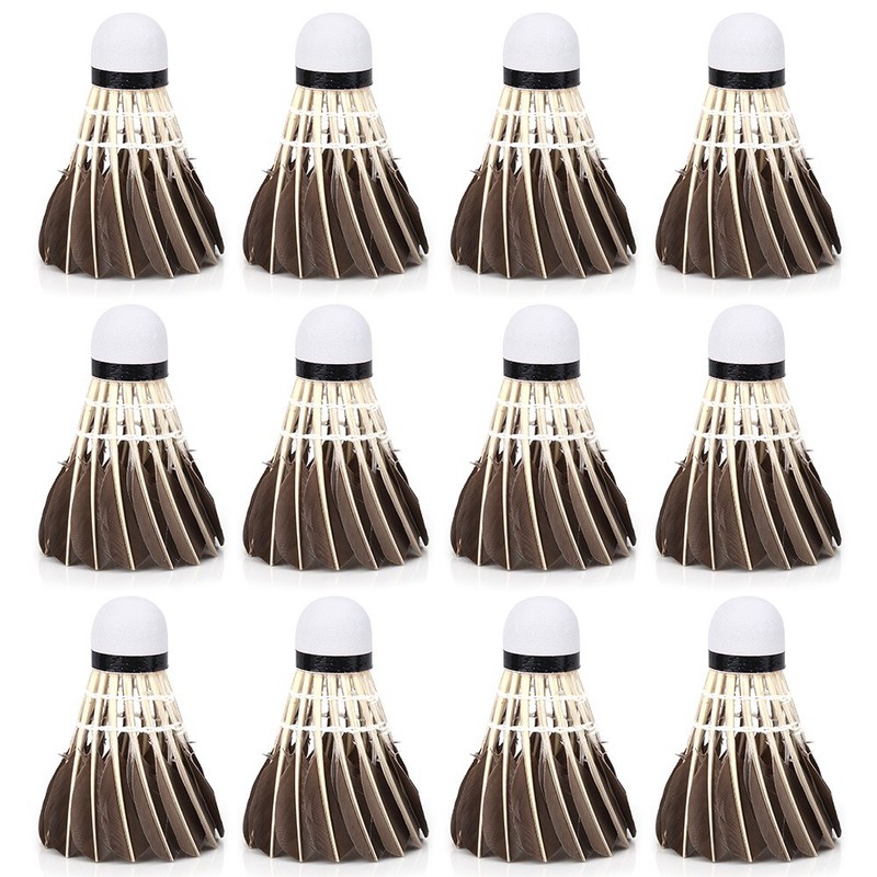 12Pcs/Lot Durable Badminton Balls Shuttlecocks Outdoor Sports Training Accessory