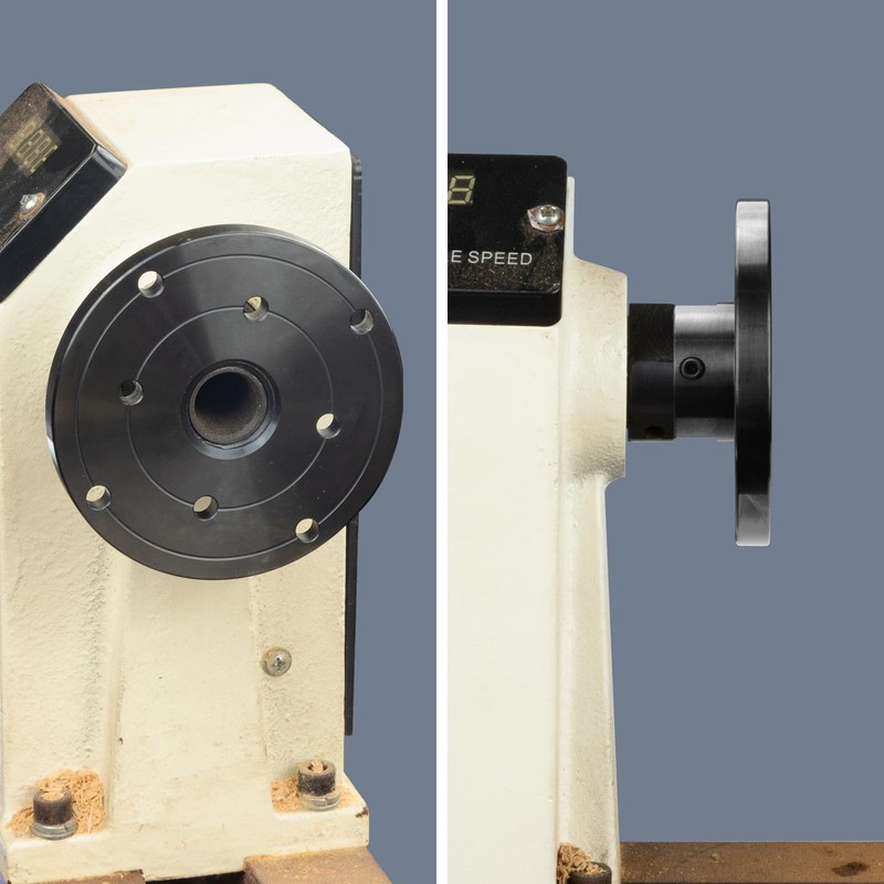 DEEFIINE 4" Wood Lathe Steel Faceplate Chucks,Faceplate for Wood Lathe,Lathe