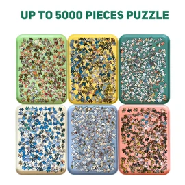 16.9" x 12" Extra-Large Puzzle Sorting Trays Stackable, 6 Pack Puzzle Sorter for Sorting 2000/3000/5000 Puzzle Pieces