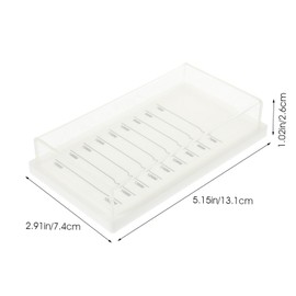 Healeved Portable Acrylic False Eyelashes Storage Case Capacity Travel Organizer Box for Artificial Lash Protection and Makeup Vanity Suitable for Purse and Cosmetic Bag Use