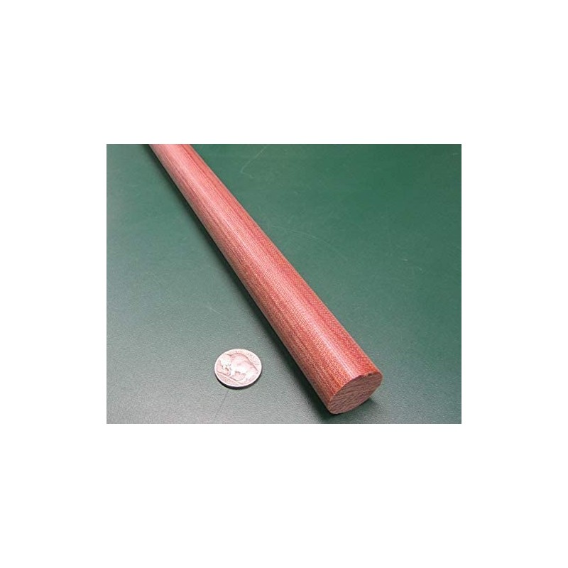 Micarta Canvas CE Phenolic Round Rod 1.00" (1") Diameter x
