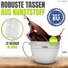 idea-station Plastic Cups Set of 12 – 200 ml –