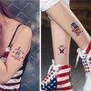 90pcs Temporary Tattoo on July 4th, Fake Red, White, and