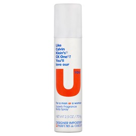 Parfums De Coeur, Designer Imposters U You By Parfums De Coeur Deodorant Body Spray Unisex, 2.5 Ounce