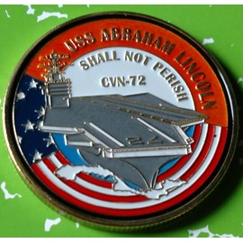 Navy USS Lincoln CVN-72#1143 Military Challenge Coin