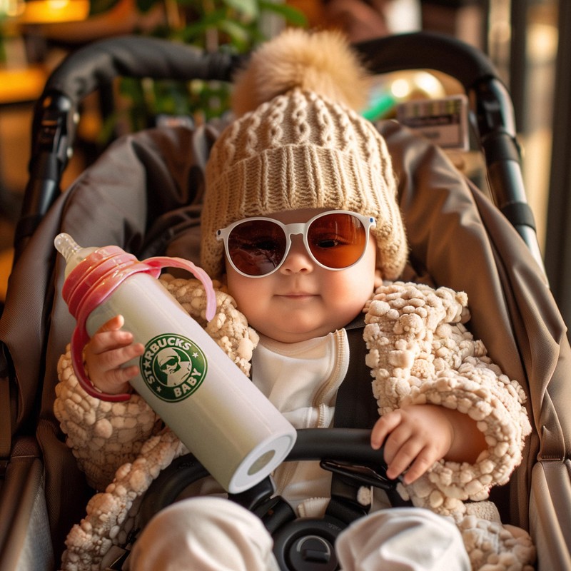 Mean Muggin Coffee Funny Baby Stainless Steel Double-Insulated 10oz Tumbler