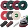 Mardatt 17 Pcs 4'' Polishing Buffering Wheels Assorted Set with