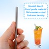 10 Pack Short Metal Straws Reusable Stainless Steel Straws 5