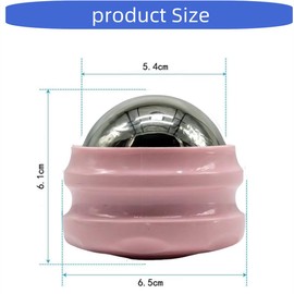 IREES Cold Massage Roller Ball,Manual Massage Ball Roller for Ice and Heat Therapy,Deep Tissue Massage Ball for Sore Muscles,Joint Pain,Muscle Recovery (Pink)