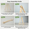 4 Pack Tabletop Wooden Easels, 11.8 Inch Adjustable Foldable