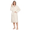 LYCY Womens Hooded Plush Long Robe, Soft Warm Bathrobe for