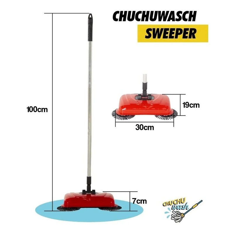 CHUCHU WASH Sweeper - Escoba Barredora Chuchuwash Aspiradora Manual.
