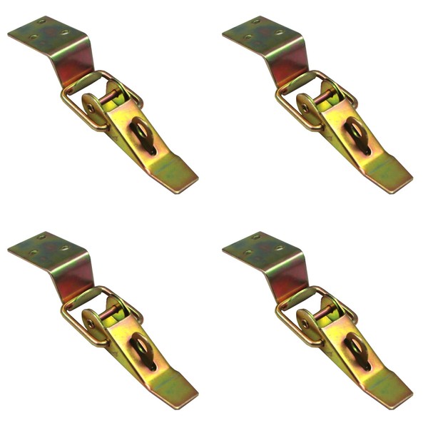 Pack of 4 Hasp Box Locks, Stainless Steel Hasp, Box