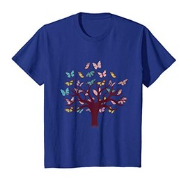 Kids Butterfly Tree - Cute Nature Art Summer Gift T-Shirt