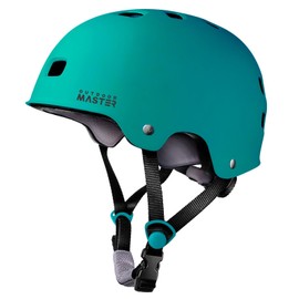 OutdoorMaster Skateboard Cycling Helmet - Two Removable Liners Ventilation Multi-Sport Scooter Roller Skate Inline Skating Rollerblading for Kids, Youth & Adults - S - Sea Green