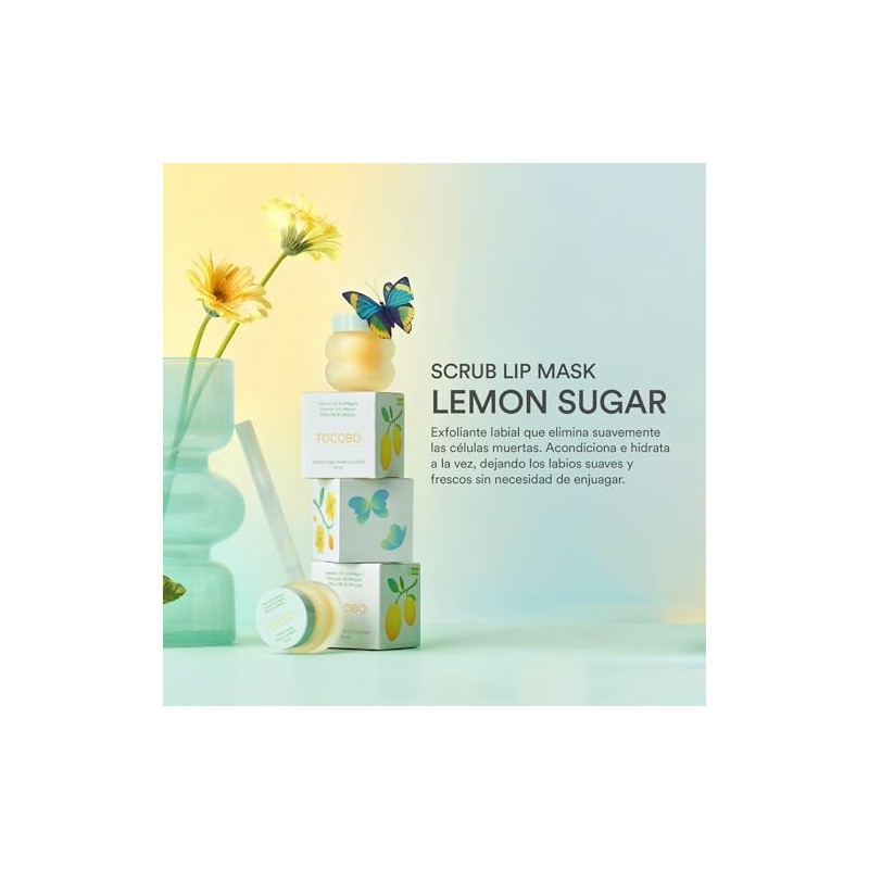 TOCOBO Lemon Sugar Scrub Lip Mask 20 ml Mascarilla Exfoliante