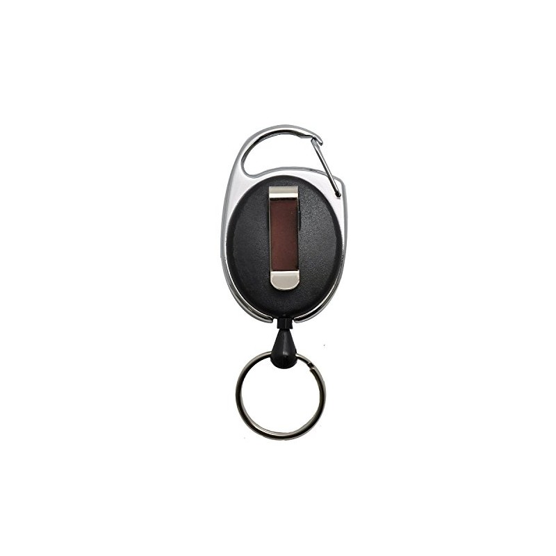 YoYo with Key Ring and Belt Clip – Black