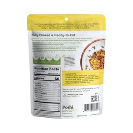 POSHI Artichoke & Asparagus Salad Natural, Keto, Vegan, Non GMO, Low Carb + Calorie, Gluten Free, Ready to Eat, Fully Cooked Vegetables, Pentry Food, Gourmet, Healthy, Travel Food, 6 Pack, 4.4 oz