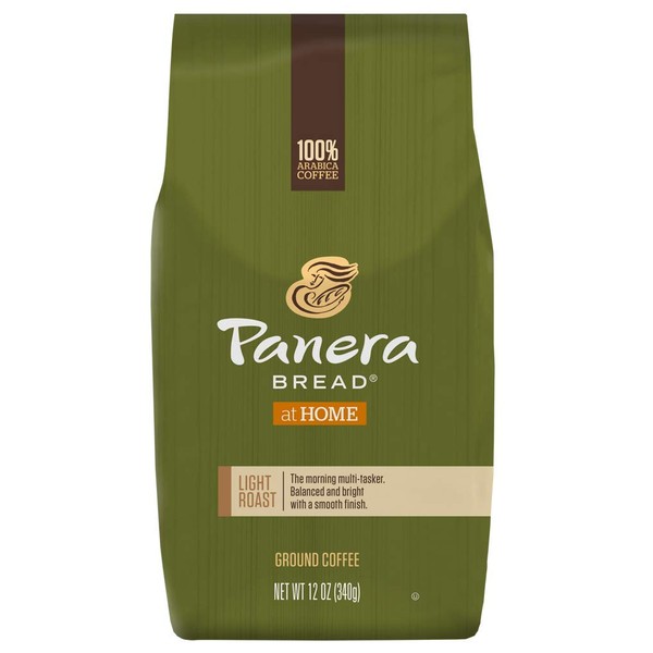 Panera Bread Light Roast Coffee, Ground Coffee, 100% Arabica Coffee, Bagged 12 oz