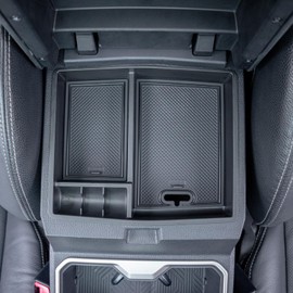 JKCOVER OEM Fit 2024 2025 Tacoma Center Console Organizer Tray Compatible with 2024 2025 Toyota Tacoma(4th Gen) Accessories ABS Plastic Storage Box（Patented Design）