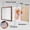 ORIVAN 10x10 Picture Frame Wood Display Picture 8x8 with Mat