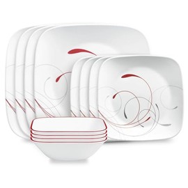 Corelle Square Splendor 12-piece Dinnerware Set, Service for 4