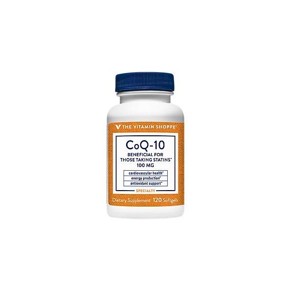 The Vitamin Shoppe CoQ-10 100mg - Beneficial for Those Taking
