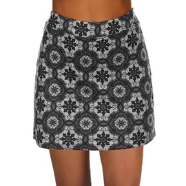 Ekouaer Women's Skorts Bike Short Athletic Skirts Solid Navy Blue Tennis Golf