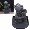 LED Illuminated Tabletop Waterfall Flowing Water Fountains with Ball for