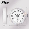 GUFONKOD Bling Crystal Round Wall Clock for Wall Decoration,Design Glass