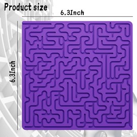 Purple Maze Exploration, Sensory Interaction, Stress Relief，Sensory Activity Board, Double-Sided Silicone Fidget Toy for Kids & Adults,Silent, No Mess,Calming for Anxiety,ADHD & Autism