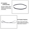 Record Player Belt Black Phonograph Turntable Belt with Good Elasticity