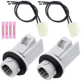 Svicari Side Marker Light Socket or License Plate Light with Wire Harness Fit for Honda Accord CR-V CRX Civic Prelude Del Sol for Acura CL Integra Legend NSX TL Replace #34304-SH3-A01 2PCS