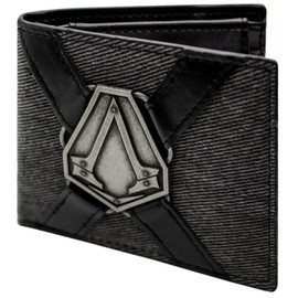 Lineage Assassin's Creed Syndicate Brotherhood Emblem Wallet Bi-Fold Coin Pocket & Card Holder, Grey