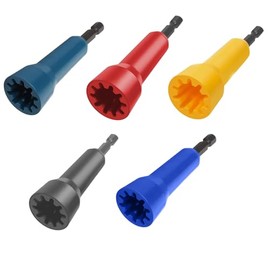 5 herramientas de alambre para taladro, tornado de tuerca de alambre de grado electricista con portabrocas de 1/4 pulgadas, conector giratorio rápido 