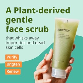 BIOCHEM Exfoliante Facial En Gel De Frutas, Suave, De Limpieza Profunda, Elimina Puntos Negros, Suaviza E Hidrata La Piel. Ideal Para Todo Tipo De Pie