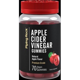 Piping Rock Apple Cider Vinegar Gummies | 70 Count | ACV Gummy | Non-GMO | by Piping Rock