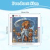 MAXBYE Dachshund Family in Rain Diamond Painting Kit for Adults.