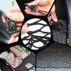Car Rear Cargo Net, Trunk Cargo Storage Net with Hooks,